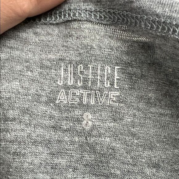Justice Girls Size 8 Gray Inspirational Bright Colored Glitter Lettering T-Shirt - Picture 3 of 4